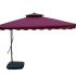 PATIO UMBRELLA, SIDE POLE, 2.5 M. x 2.5 M., WINE RED