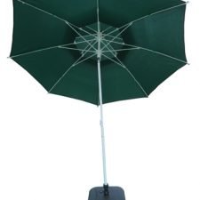 GARDEN UMBRELLA, DOUBLE LAYER, 8', GREEN