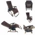 FOLDING ZERO GRAVITY RECLINING ROCKING CHAIR,08  BROWN FLOWERS