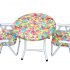 Folding Baby Table - Chairs Set (1+2 Chairs With Arms)-P.P.Printed, Baloons