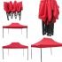 Quick Foldable Gazebo, 15' x 10', H.D., T. RED
