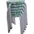 Stackable Stool, P.P. Printed, Green Petals (10 Pc. Bunch)