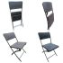 Folding Dining Chair - Rattan - Brown