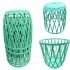 Stackable Stool, Side Grill (866), P.P., GREEN (Set of 4 Pcs.)