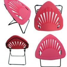 Folding Sun Rise Chair - Red ( Bungee Jumping)
