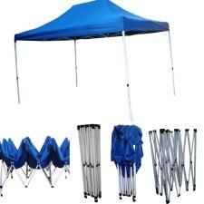 Quick Foldable Gazebo, 15' x 10', BLUE