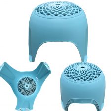 Stackable Stool, Top Grill (865), P.P., BLUE (Set of 5 {Pc.)