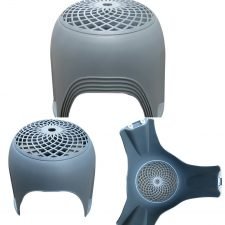 Stackable Stool, Top Grill (865), P.P., GREY (Set of 5 Pc.)