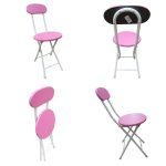 Folding Baby - Kids Study Chair, MDF Seat - Pink