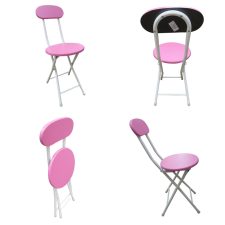 Folding Baby - Kids Study Chair, MDF Seat - Pink