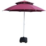 GARDEN UMBRELLA, DOUBLE LAYER, 8', MAROON (Copy)