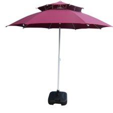 GARDEN UMBRELLA, DOUBLE LAYER, 8', MAROON (Copy)