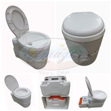 Portable Integrated Multi-functional, Bed Side Orthopaedic Mobile Cassette Toilet with water flushing, 27 Lit.