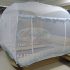 "Amaze" QUADRA (210x200x165 Cm) Folding Self standing, auto pop up, Automatic Mosquito Net Bed Canopy-Long Orange Flowers