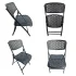 HDPE Quick-Fold Coffee Chairs Lightweight Folding Chairs Suitable for Outdoor Dining, Picnics, and Garden, Restaurant, Food Parlor, Cafeteria, Canteen, Farm House(Color-Black), Honey Comb