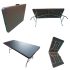 Amaze Multipurpose Folding Patio Dining Table Versatile Outdoor Furniture for Dining, Study, and Picnic (Size-(6'x2.5') - Wooden/Rattan Design