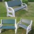 Garden Bench - 5' - 3 Seats - Green