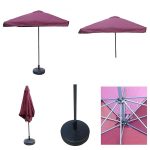 Garden Farm house Beach Camping Sunshade Sun Shelter Advertisement Patio Umbrella-(8')- Square