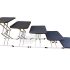 VARIABLE HEIGHT TABLE - 2' x 1.5' Top, BROWN