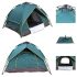 Camping Tent - Automatic - Square (Double Layer)-Green (3 People)