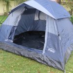 Camping Tent, 3 People, Grey - Manual