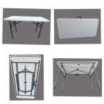 FOLDING TABLE, 4' X 2' (Legs Folding)