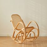 Knocked down Wooden Rocking Chair (Rattan)