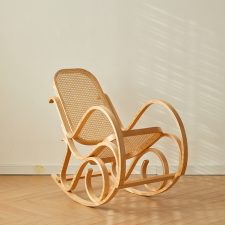 Knocked down Wooden Rocking Chair (Rattan)