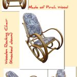 Knocked down Wooden Rocking Chair - CUSHION