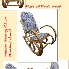 Knocked down Wooden Rocking Chair - CUSHION