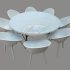 Dining Table-Chairs Set (Round Table+8 Chairs_